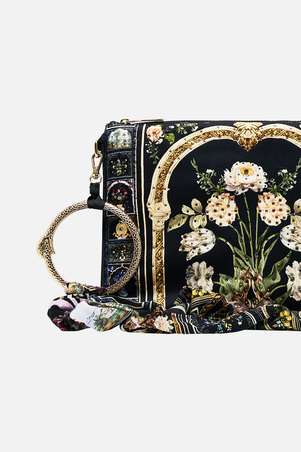 RING SCARF CLUTCH OTTOMAN ELEGANCE