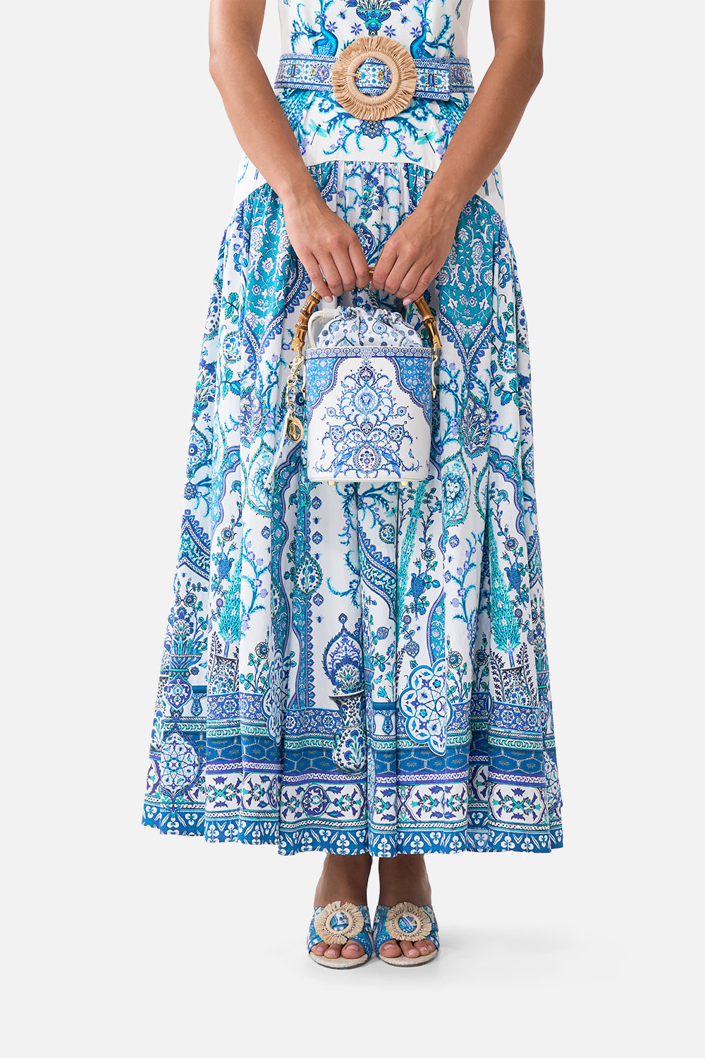 DRAWSTRING BUCKET BAG WITH KEYRING ISNIK LULLABY