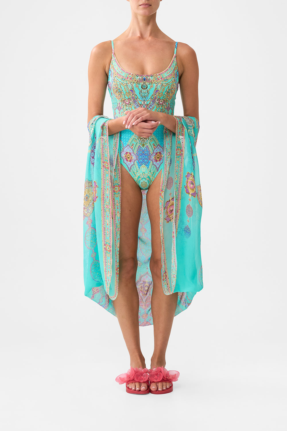 SILK CHIFFON SHRUG THE CONCUBINES CORRIDOR