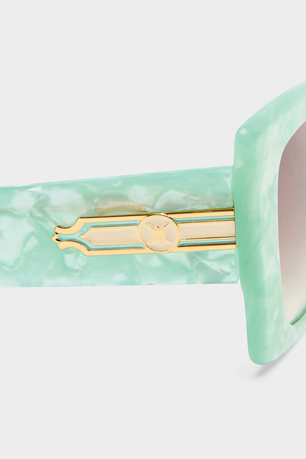 WHERE'S MY VALET SUNGLASSES MINT MARBLE / SOLID IVORY GOLD