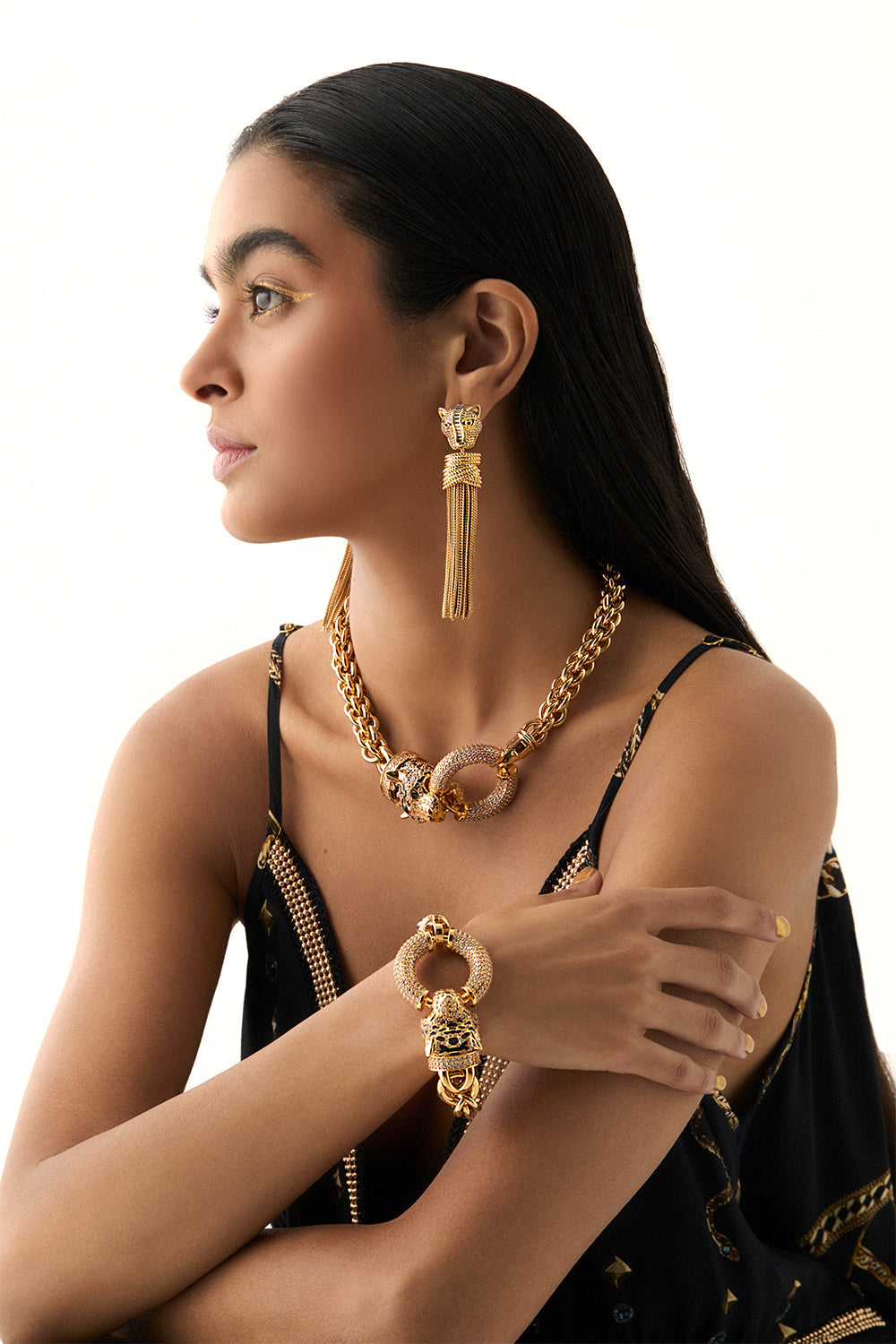 FIERCE FOLKLORE CHAIN NECKLACE GOLD