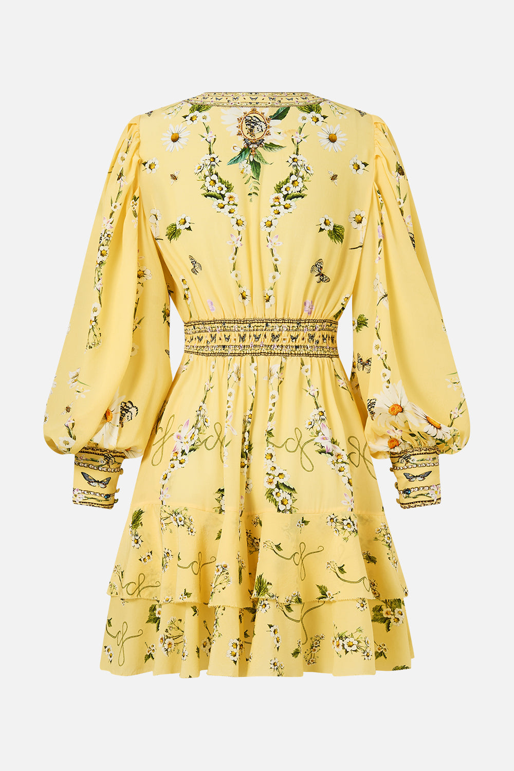 The CAMILLA Button Front Frill Dress in our Daisy Chains print.