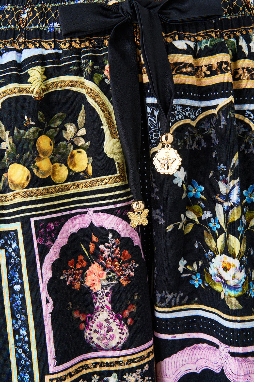 JERSEY TRACK PANT WITH SILK DETAILS OTTOMAN ELEGANCE