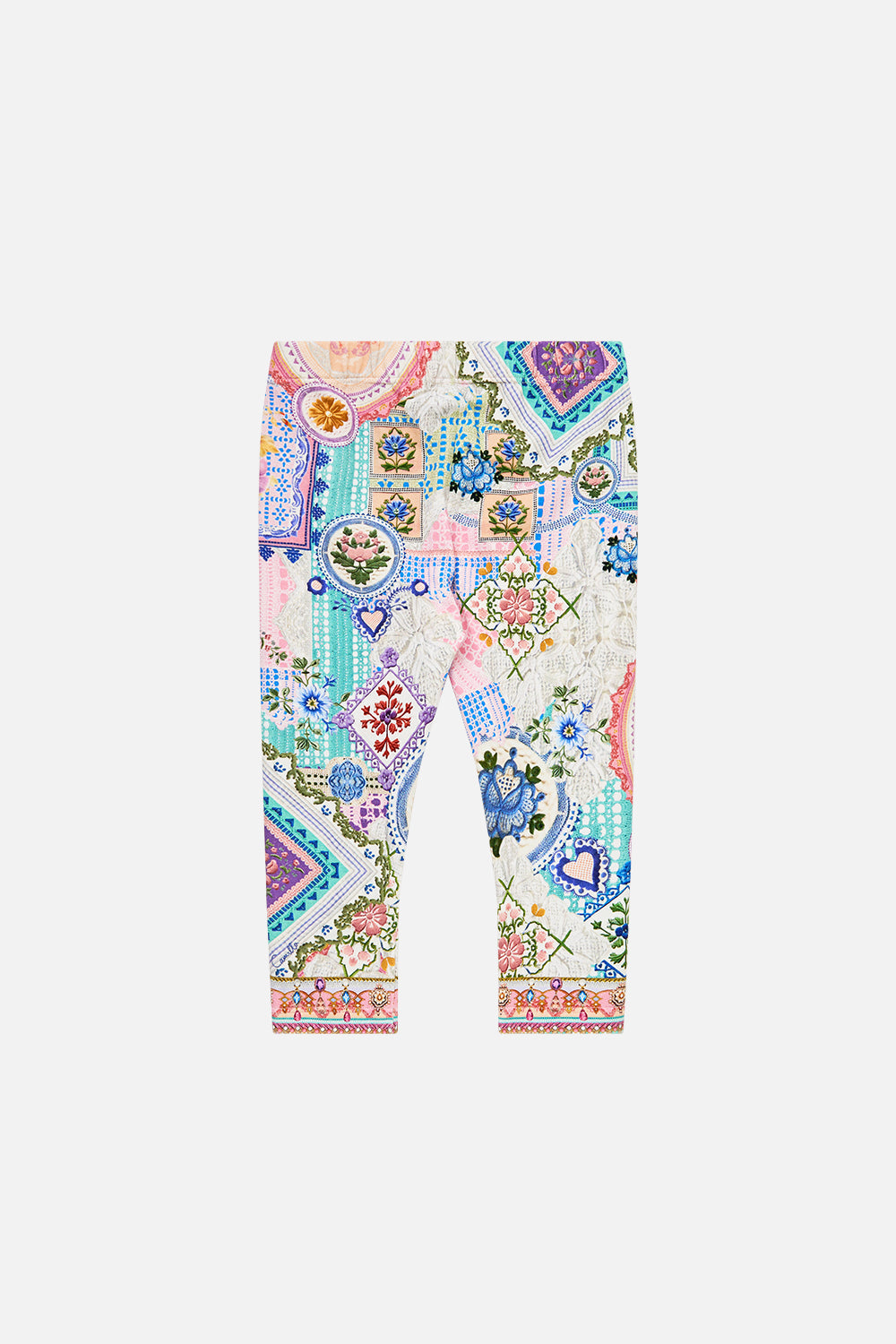 BABIES LEGGINGS WITH ELASTIC WAIST CROCHET ALL DAY