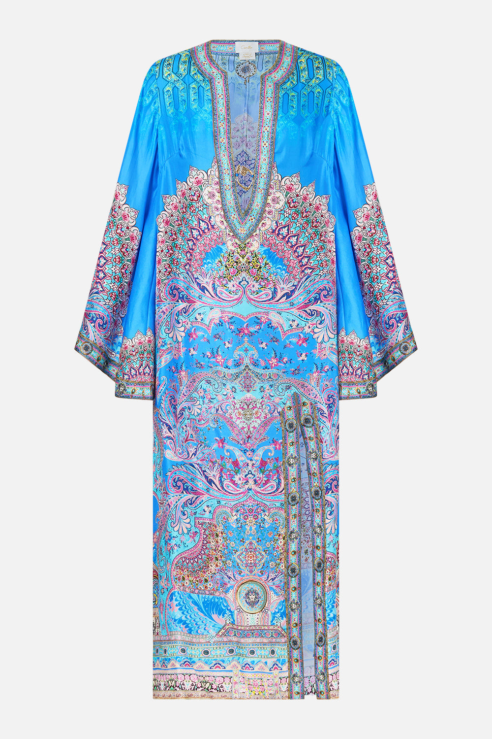 DEEP V NECK HARDWARE KAFTAN FOOTSTEPS IN FOLKLORE