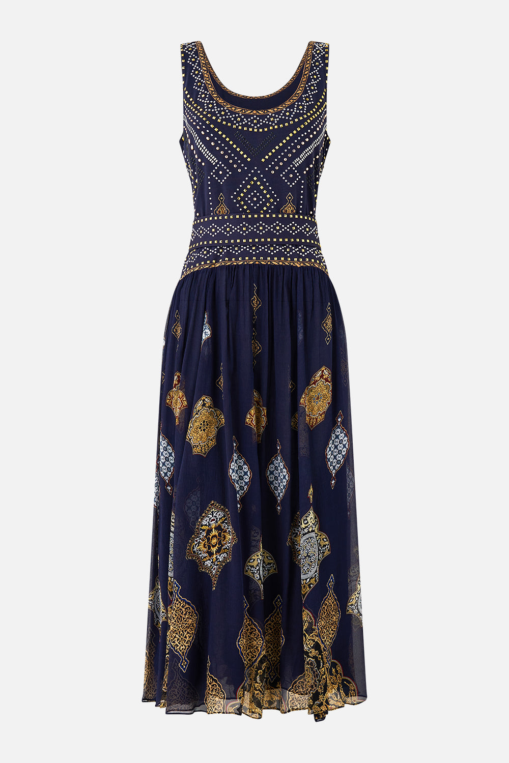 JERSEY TANK DRESS WITH CONTRAST SKIRT THE IMPERIAL GATE