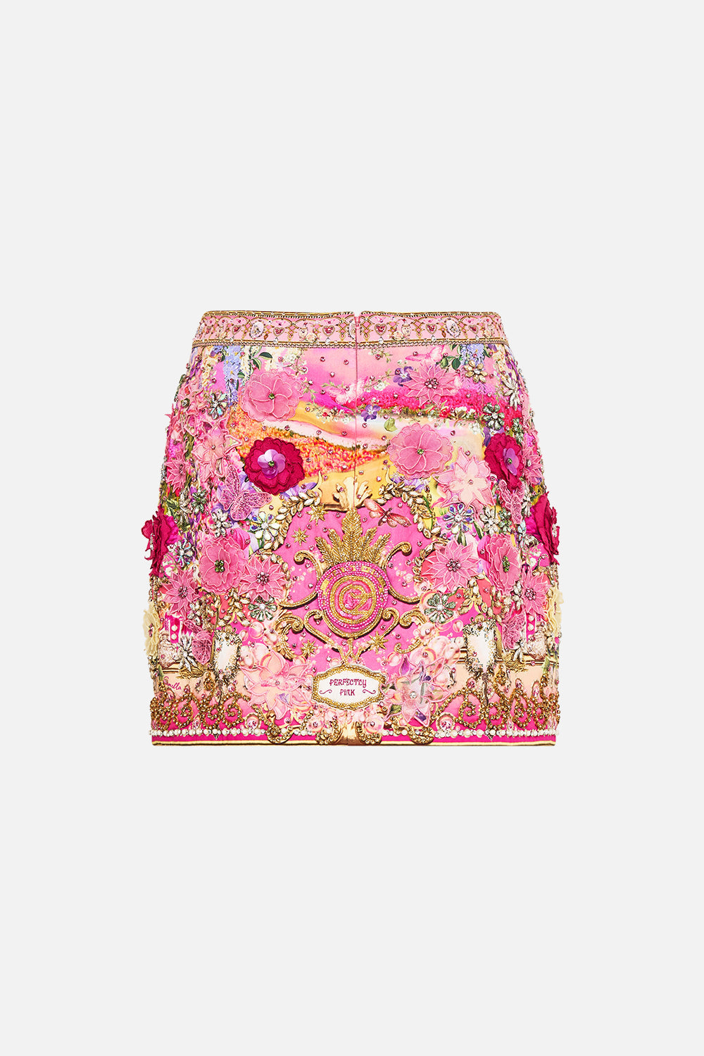 HAND EMBELLISHED MINI SKIRT TOTALLY OZMOPOLITAN