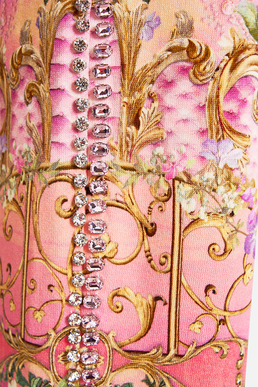 JERSEY TRACK PANT WITH SILK DETAILS TOTALLY OZMOPOLITAN