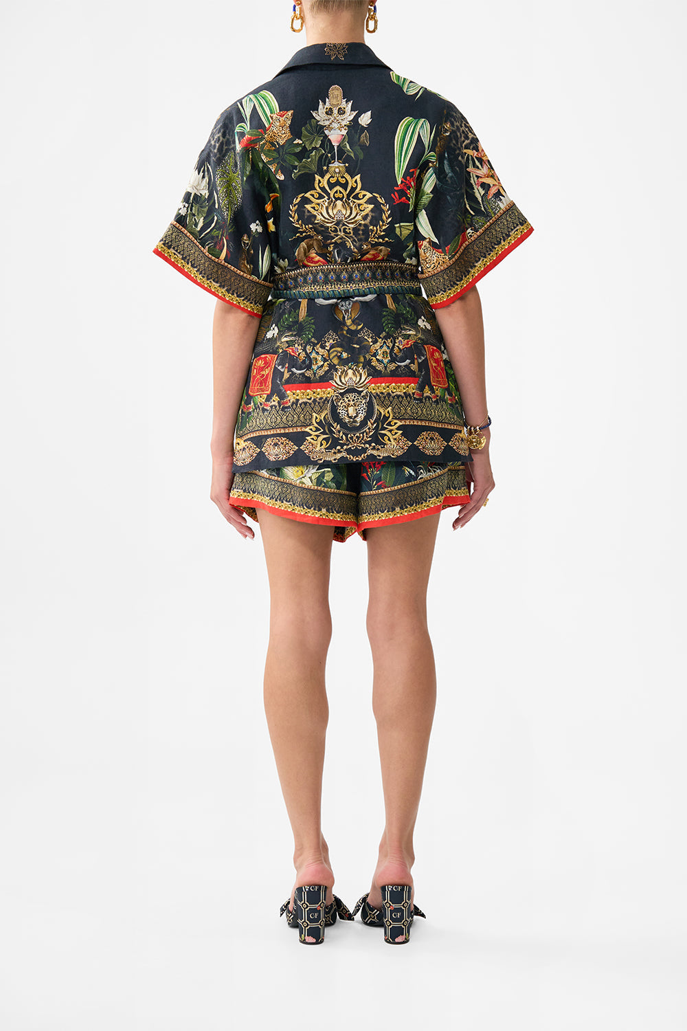 DOUBLE BREASTED SHORT SLEEVE JACKET READY FOR MY WELCOME DRINK