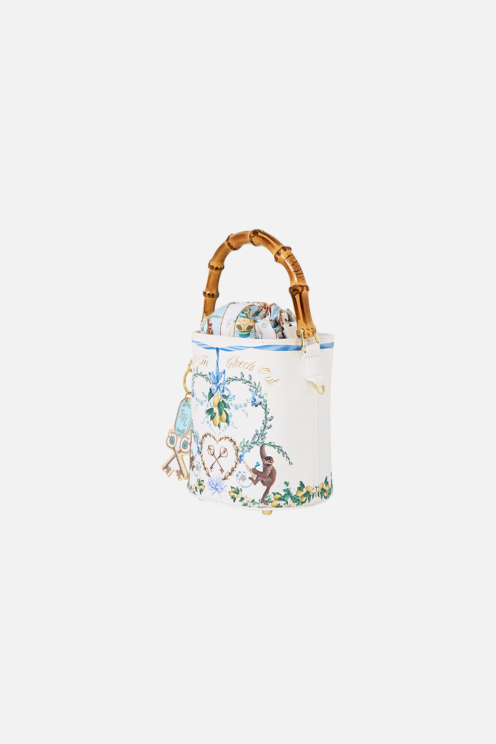 DRAWSTRING BUCKET BAG VENUS ON A VESPA