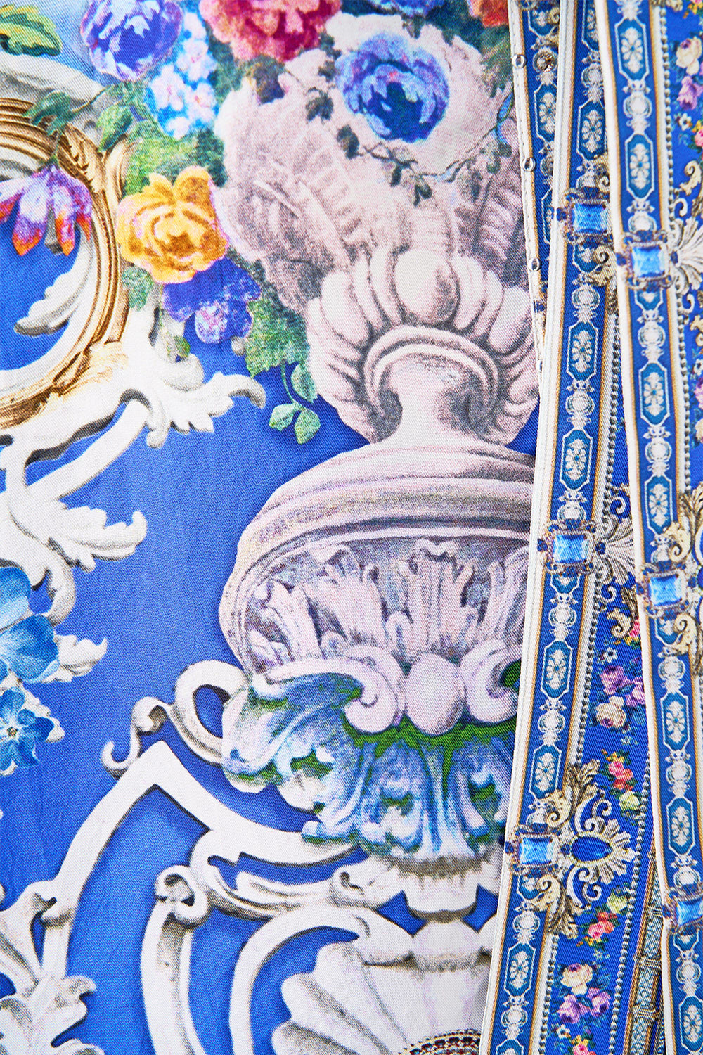 SHORT KIMONO WRAP OTTOMAN OPULENCE