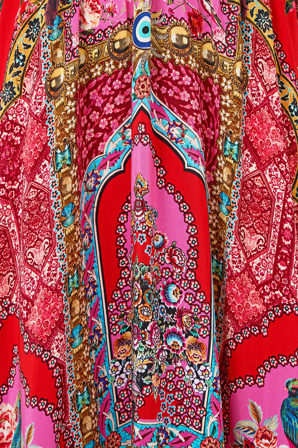 WAISTED DRESS WITH HEM RUFFLE HEIRLOOM EMPIRE