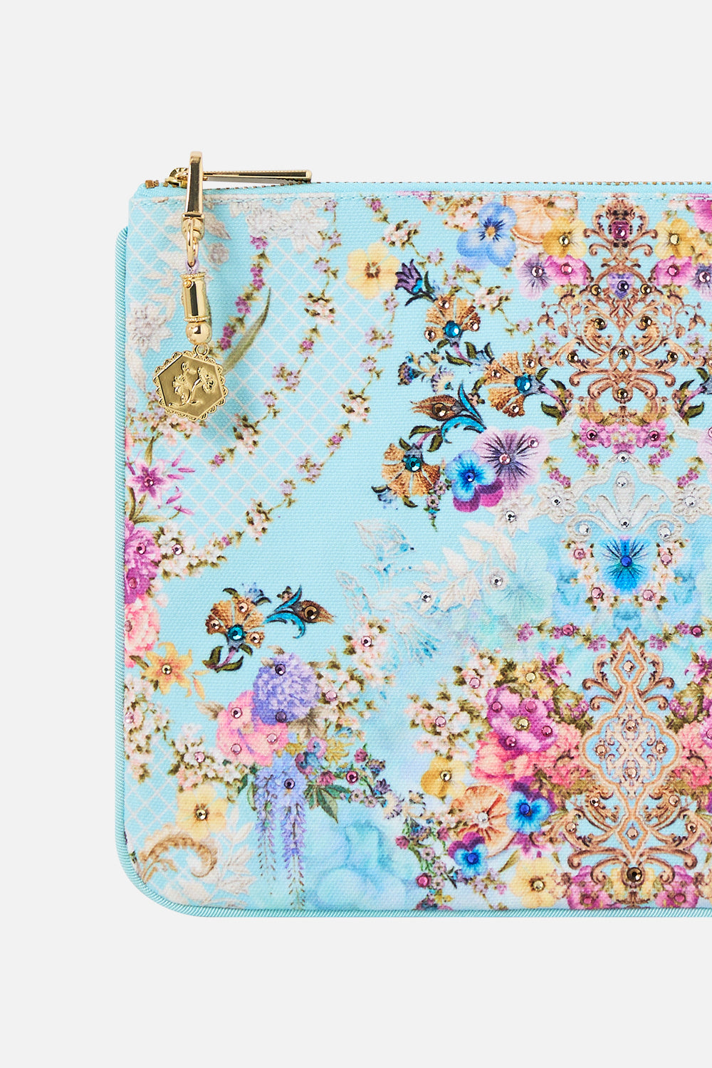 SMALL CANVAS CLUTCH BAZAAR BLOOMS