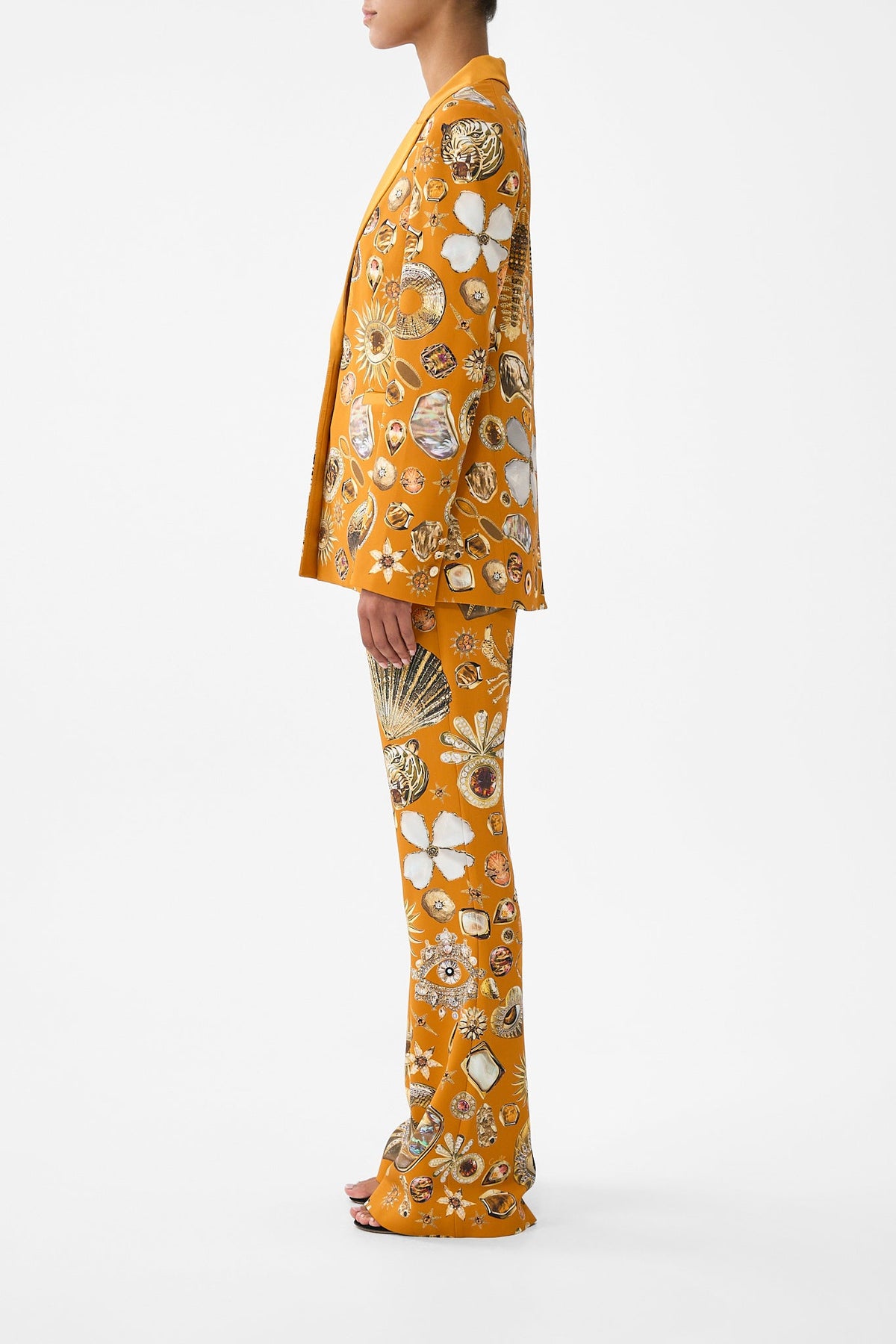 SINGLE BREASTED PEAK COLLAR BLAZER TALISMANS OF TURKIYE