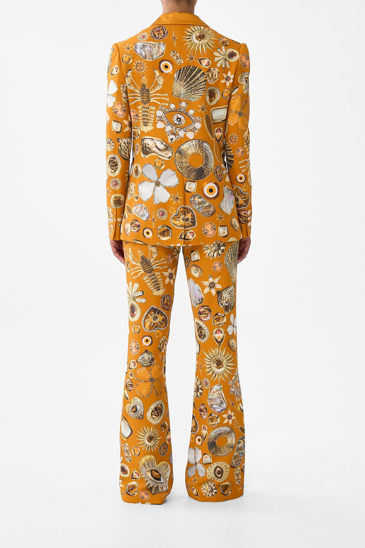 SINGLE BREASTED PEAK COLLAR BLAZER TALISMANS OF TURKIYE