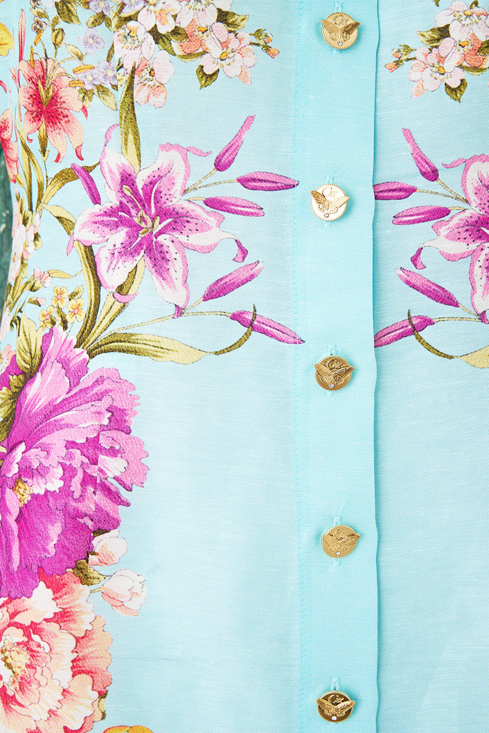 LACE SLEEVE MINI DRESS BAZAAR BLOOMS