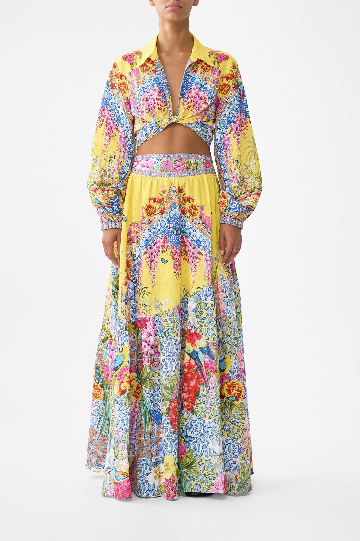 SKIRT WITH SHAPED SEAM SULTANAHMET SUMMER