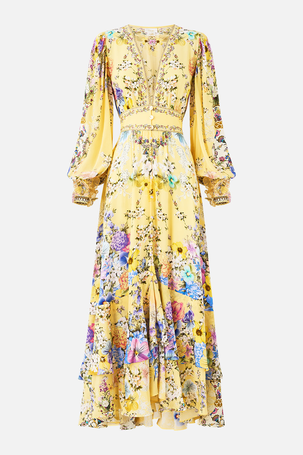 LONG BUTTON FRONT DRESS DARLING BUDS