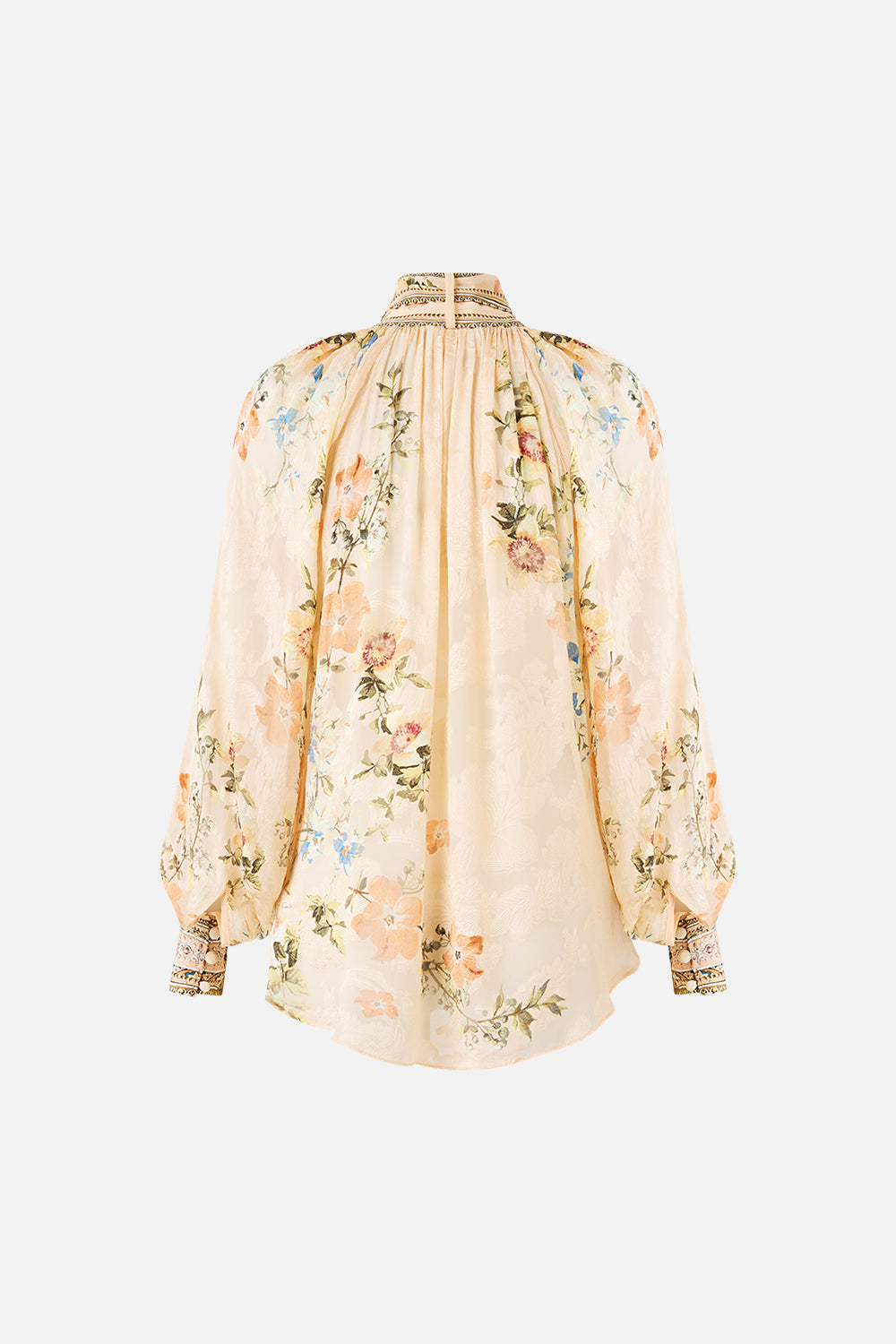 DETACHABLE PUSSY BOW RAGLAN BLOUSE TWILIGHT IN ISTANBUL