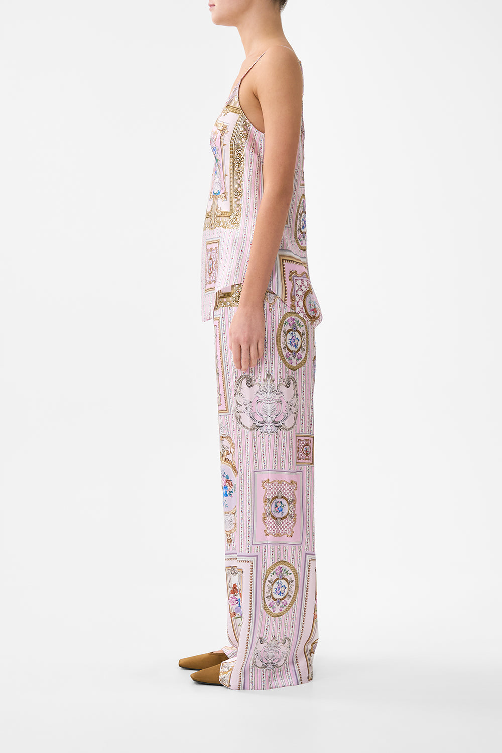 V-NECK BIAS CAMI PALATIAL PASTELS