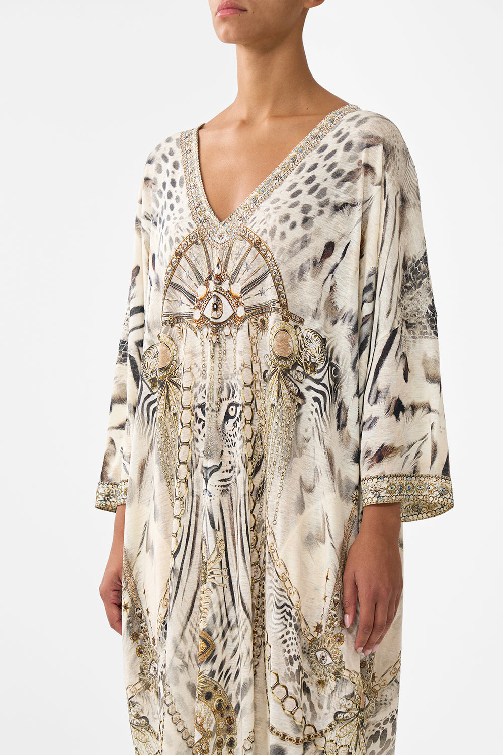 V NECK BATWING KAFTAN LADY LIONHEART