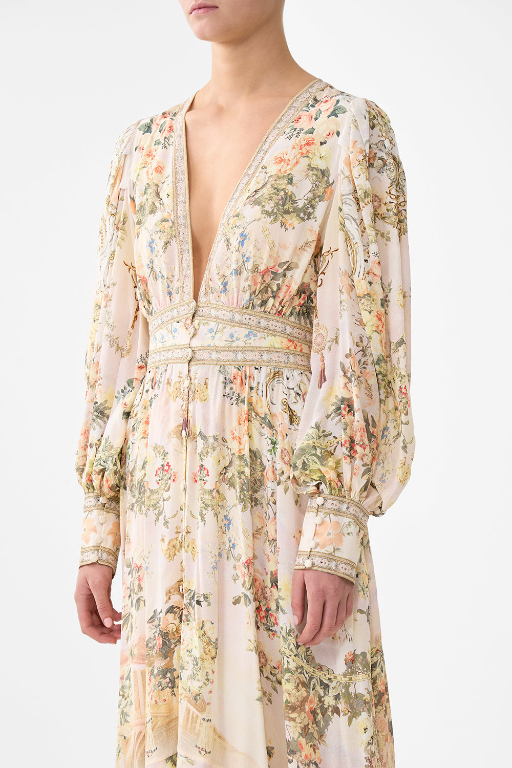 LONG BUTTON FRONT DRESS TWILIGHT IN ISTANBUL