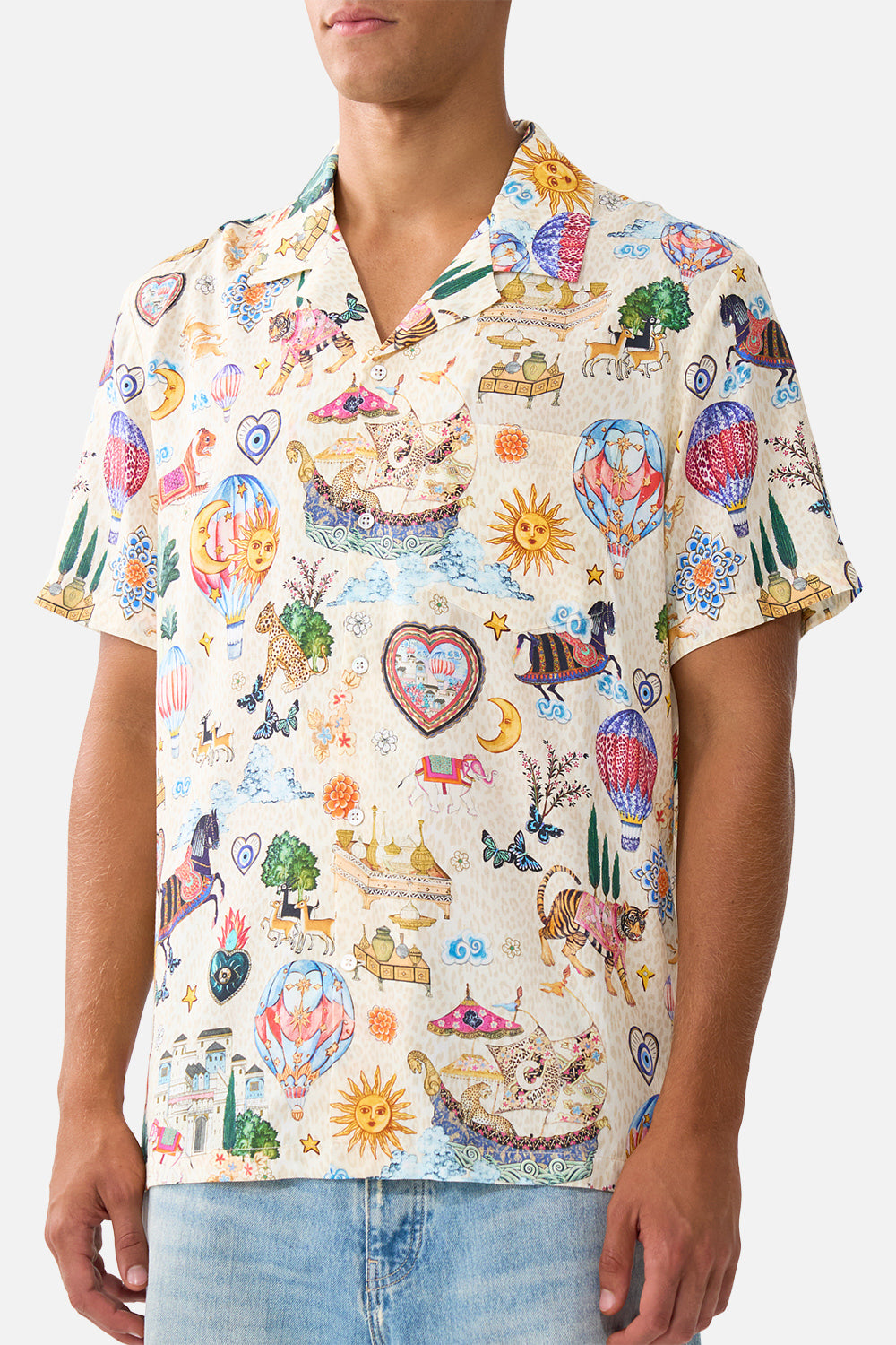 SHORT SLEEVE CAMP COLLARED SHIRT KAPADOKYA KITSCH