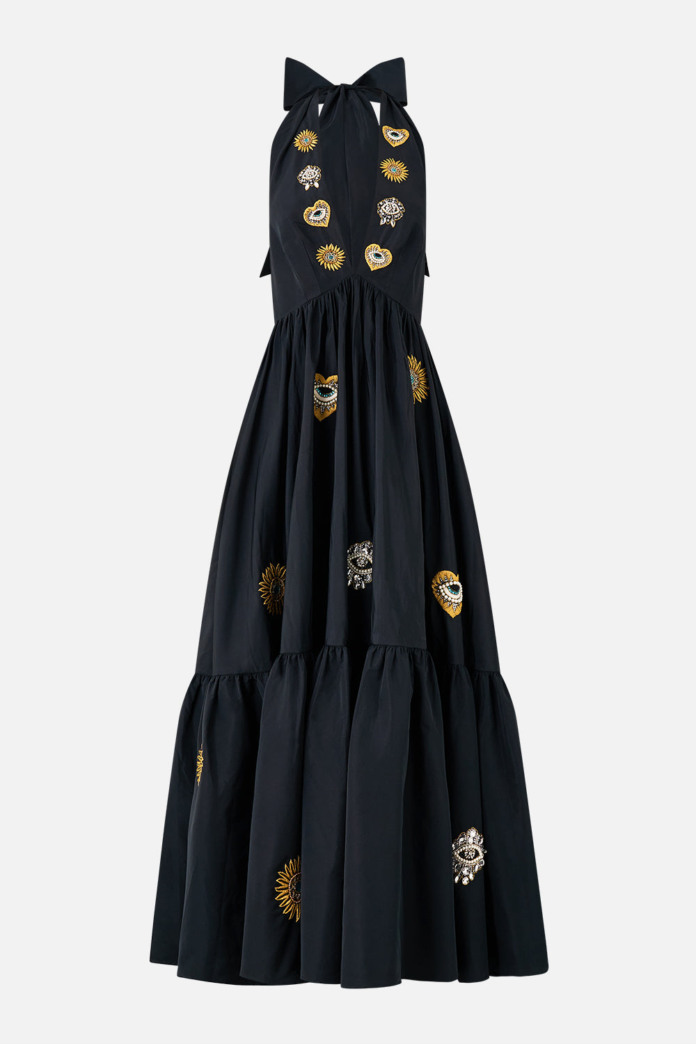 RUFFLE HEM HALTER DRESS AMULETS AND ALCHEMY