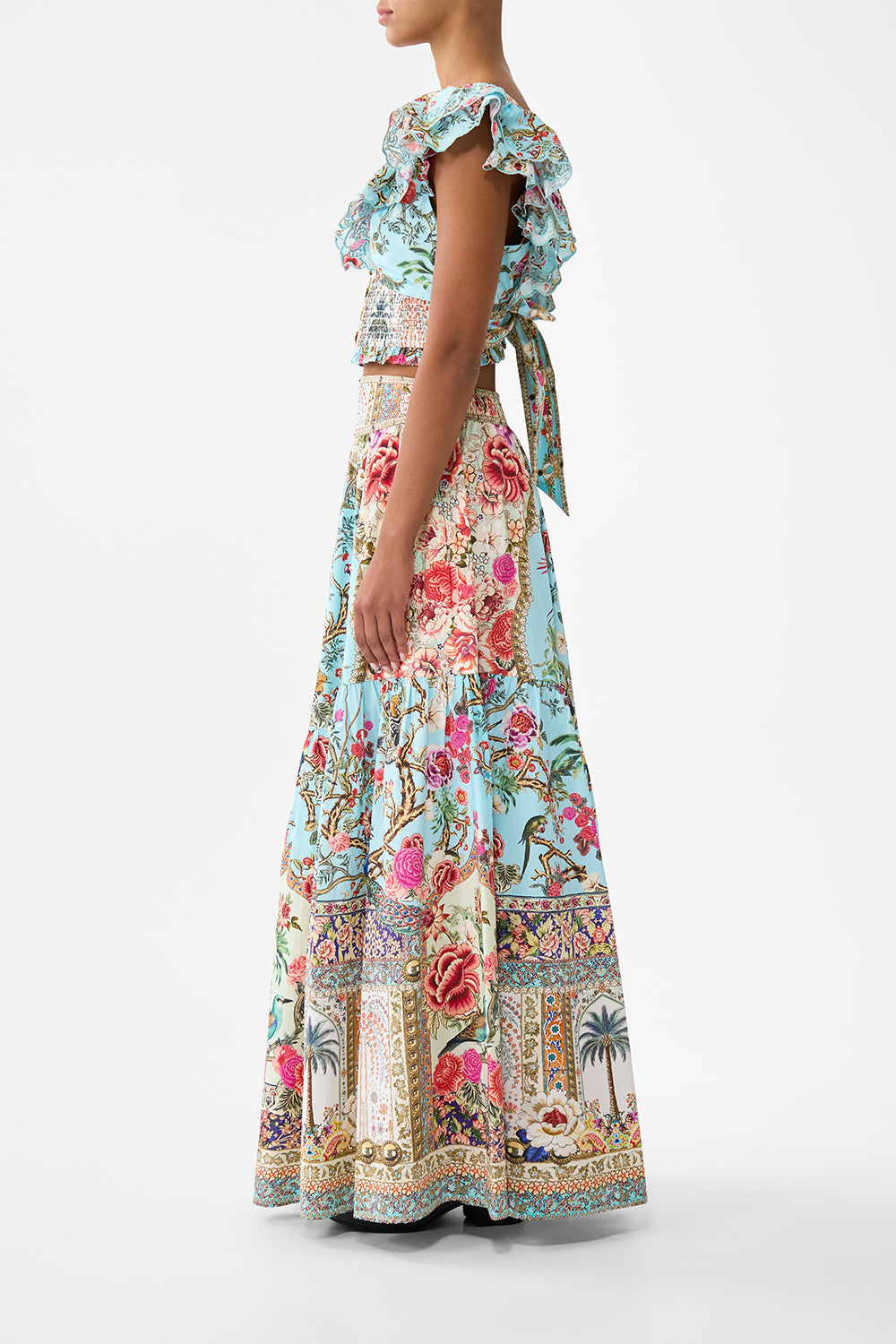 DEEP V-FRILL SHORT SLEEVE TOP SULTANS AND QUEENS