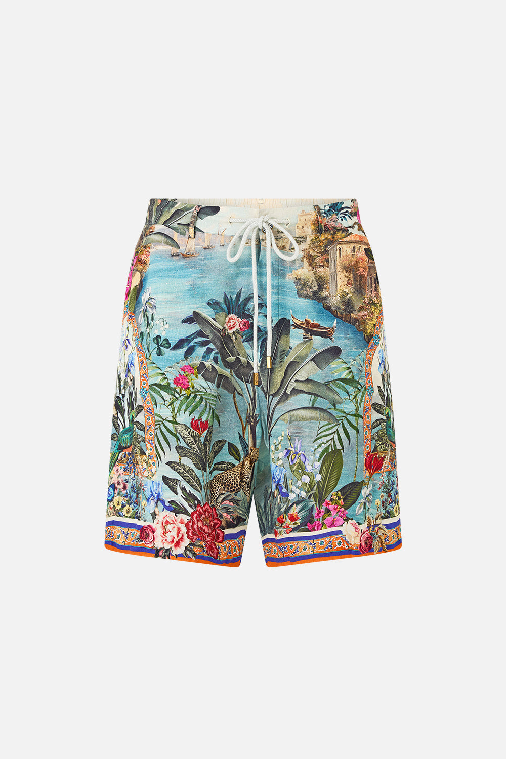 LONG WALK SHORT WITH ELASTIC BACK BODRUM BOTANICALS