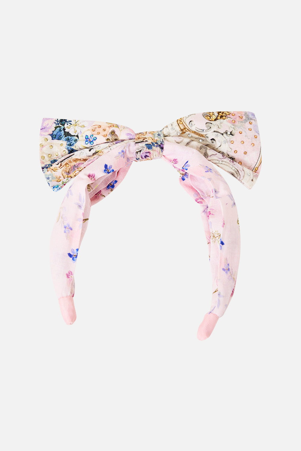 KIDS HEADBAND WITH LARGE BOW PALATIAL PASTELS