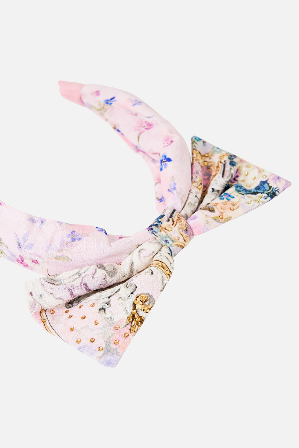 KIDS HEADBAND WITH LARGE BOW PALATIAL PASTELS