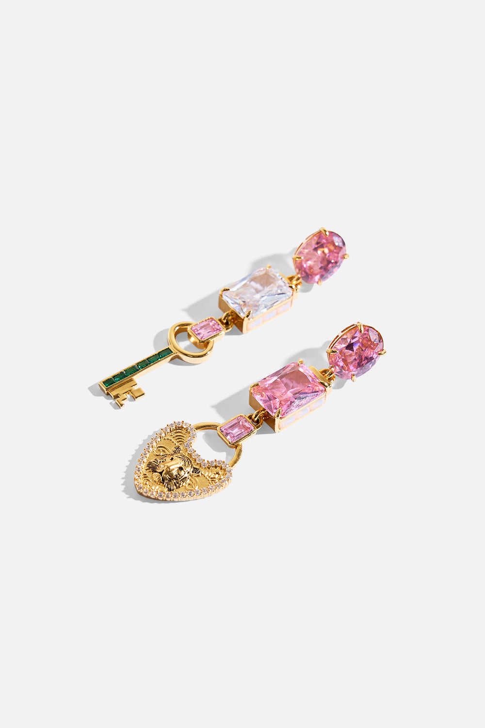 LOCKETS LOADED STATEMENT EARRINGS GOLD