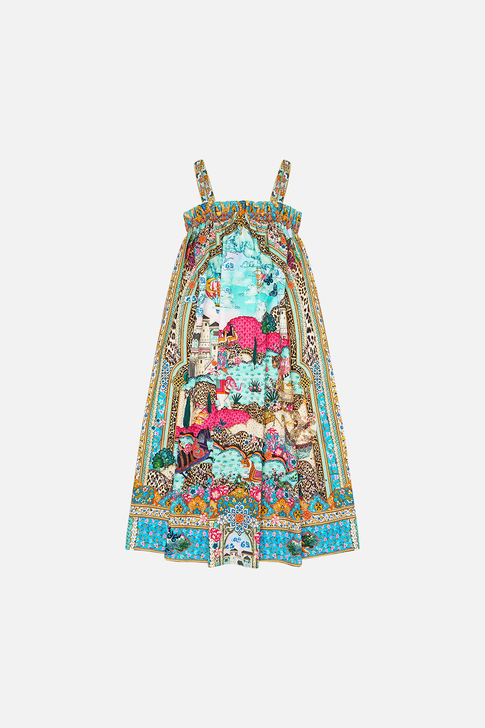 KIDS WIDE STRAP MAXI SUN DRESS MINIATURE MOMENTS