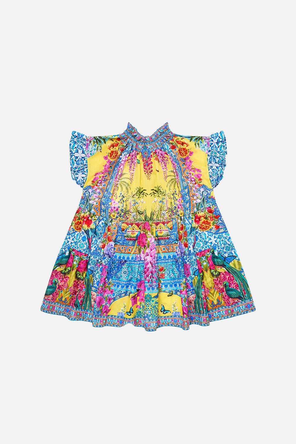 KIDS TIERED OVERSIZED MINI DRESS WITH FRILL SULTANAHMET SUMMER