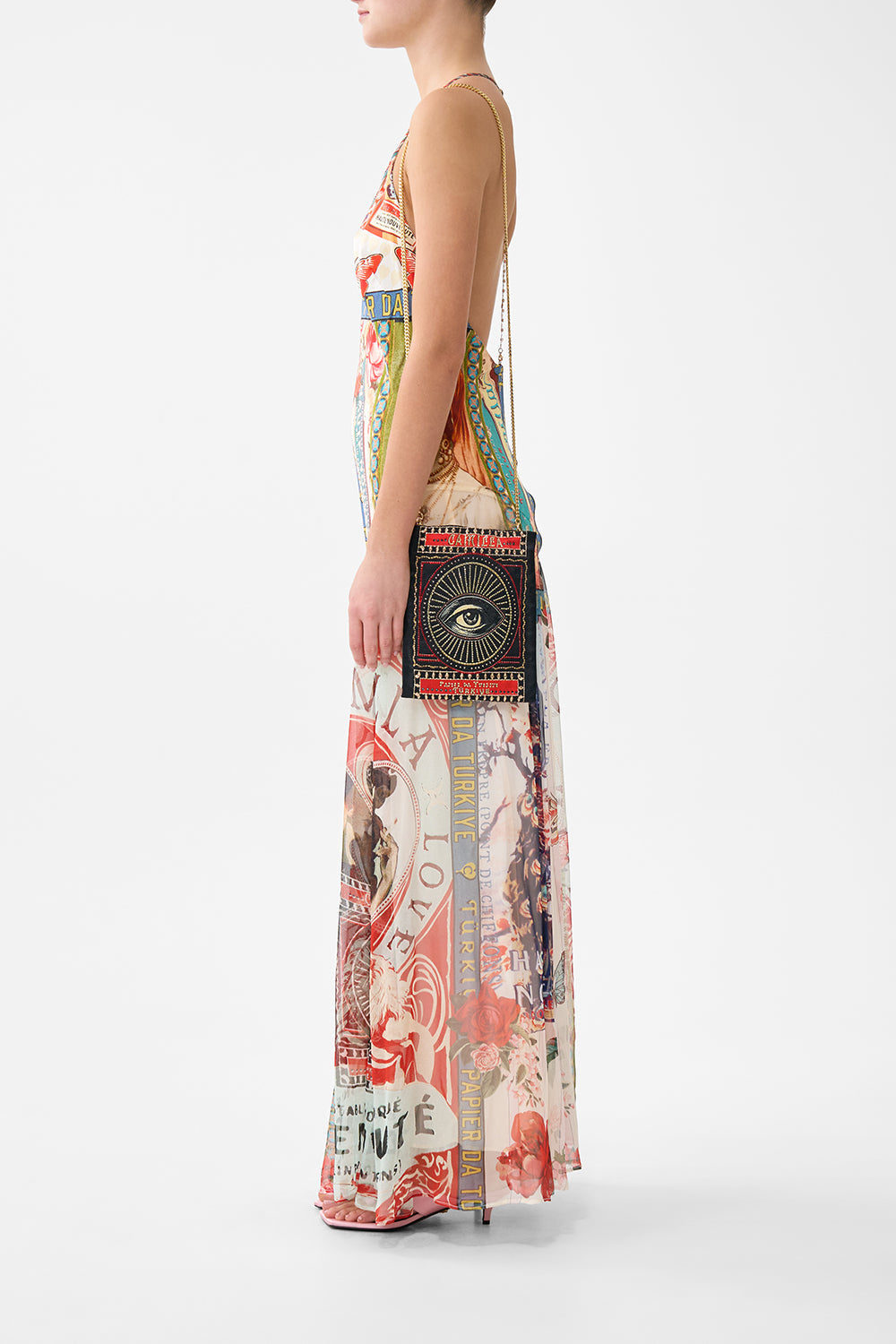 EMBELLISHED MINI TOTE WITH CHAIN STRAP HIGH CLASS HOOKAH