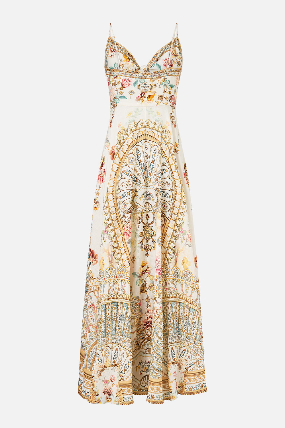 LONG DRESS WITH TIE FRONT OTTOMAN DYNASTY