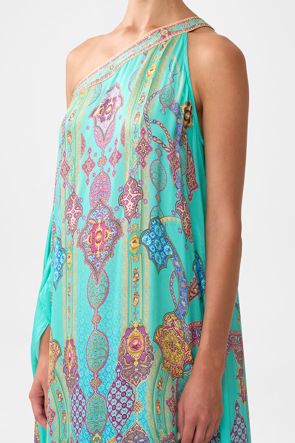 ONE SHOULDER KAFTAN WITH NECKBAND THE CONCUBINES CORRIDOR