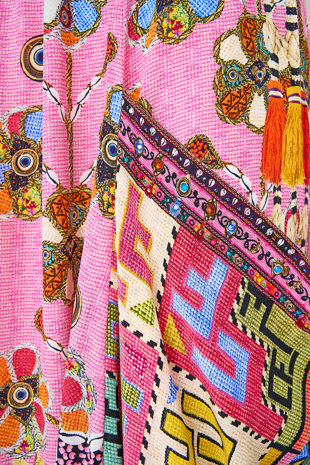 POCKET SKIRT DRESS PATCHWORK PANORAMA