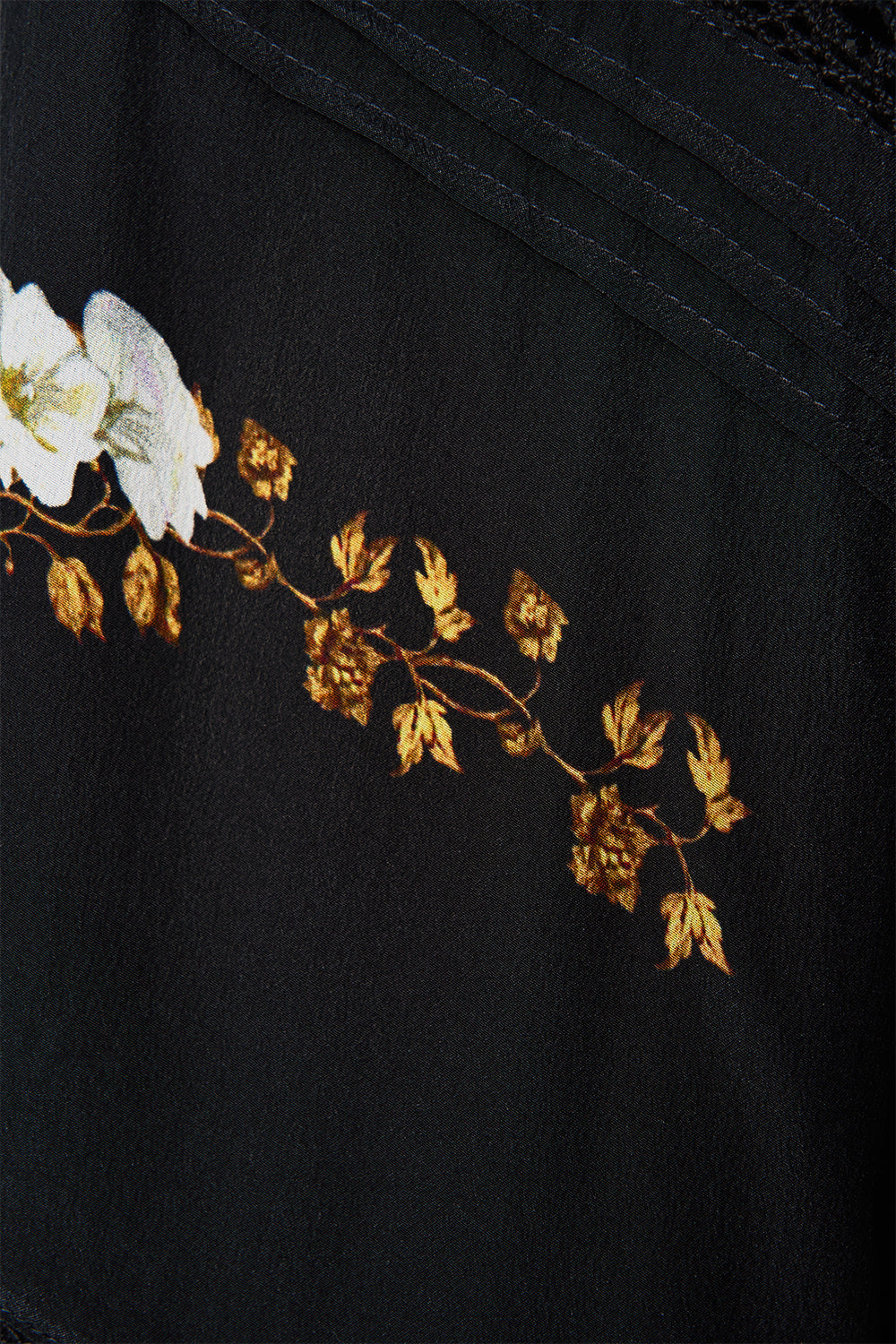 BLOUSON SLEEVE BLOUSE WITH YOKE OTTOMAN ELEGANCE