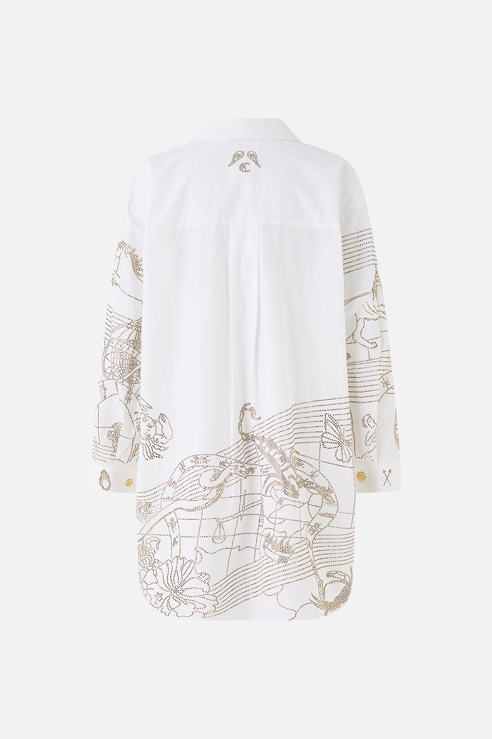 SHIRT TUNIC WITH SIDE BUTTONS HOUSE OF HOROSCOPES