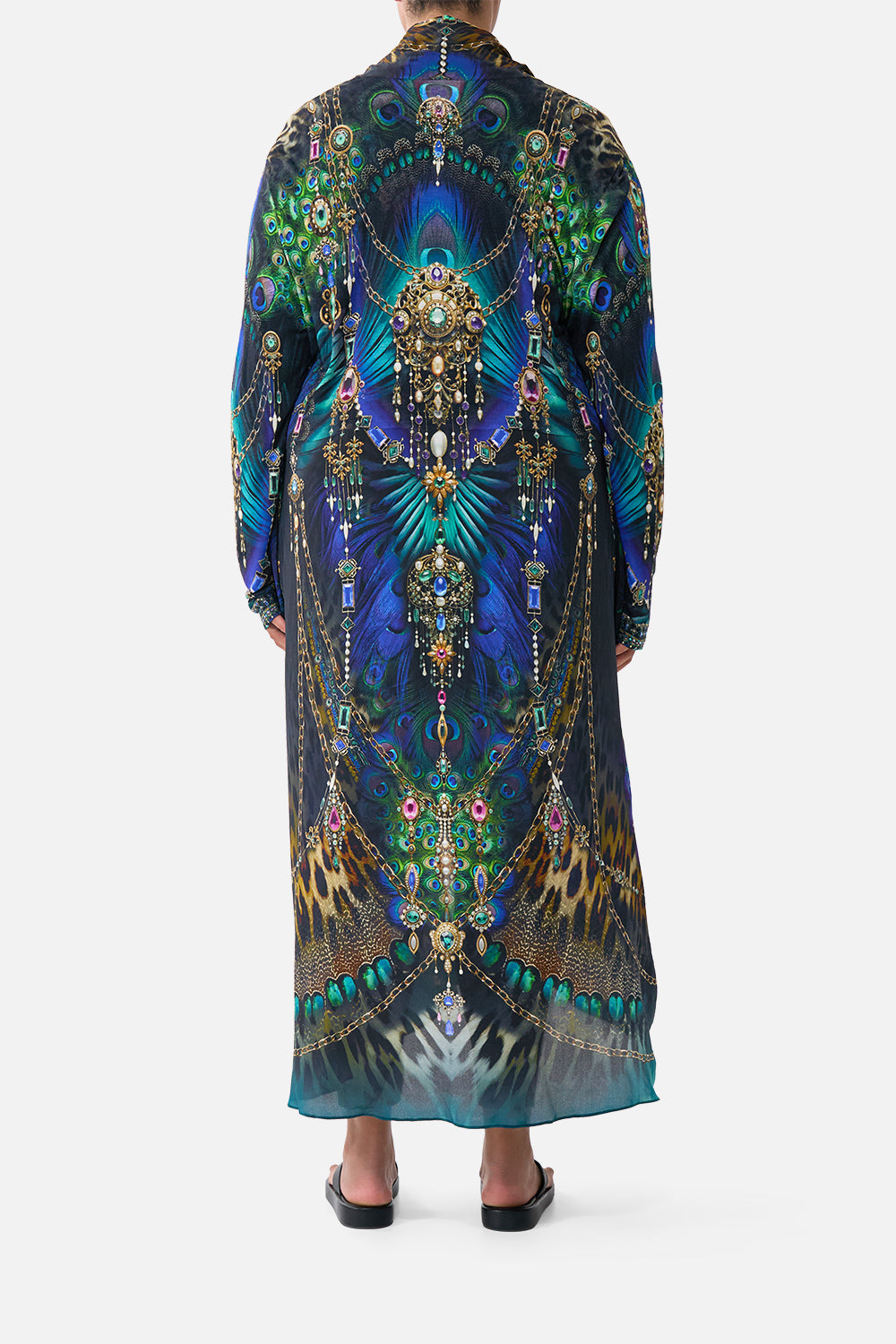 LONG CASUAL JACKET WITH POCKETS DOMINICAN DECADENCE