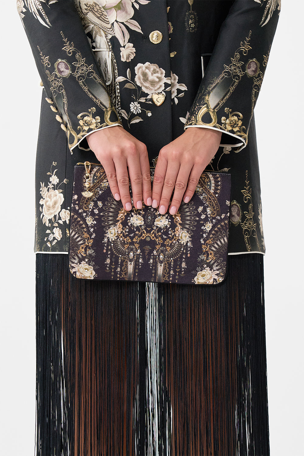 SMALL CANVAS CLUTCH FLAMENCO FOLKLORE