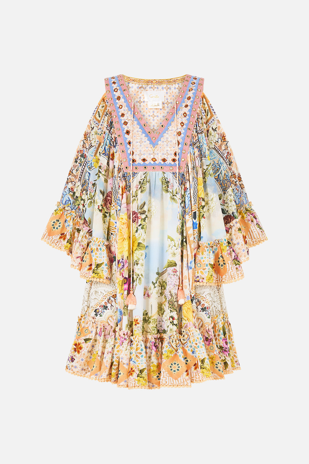 DROP SHOULDER RUFFLE DRESS THE ARCHITECTS OF ALCÁZAR