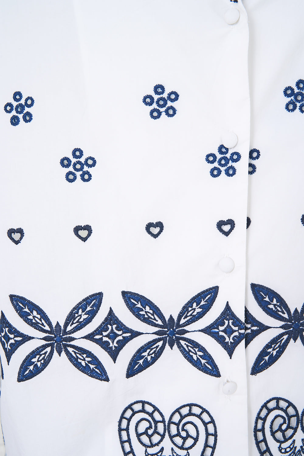 SHIRT WITH GATHERED CUFF A TILED WONDERLAND