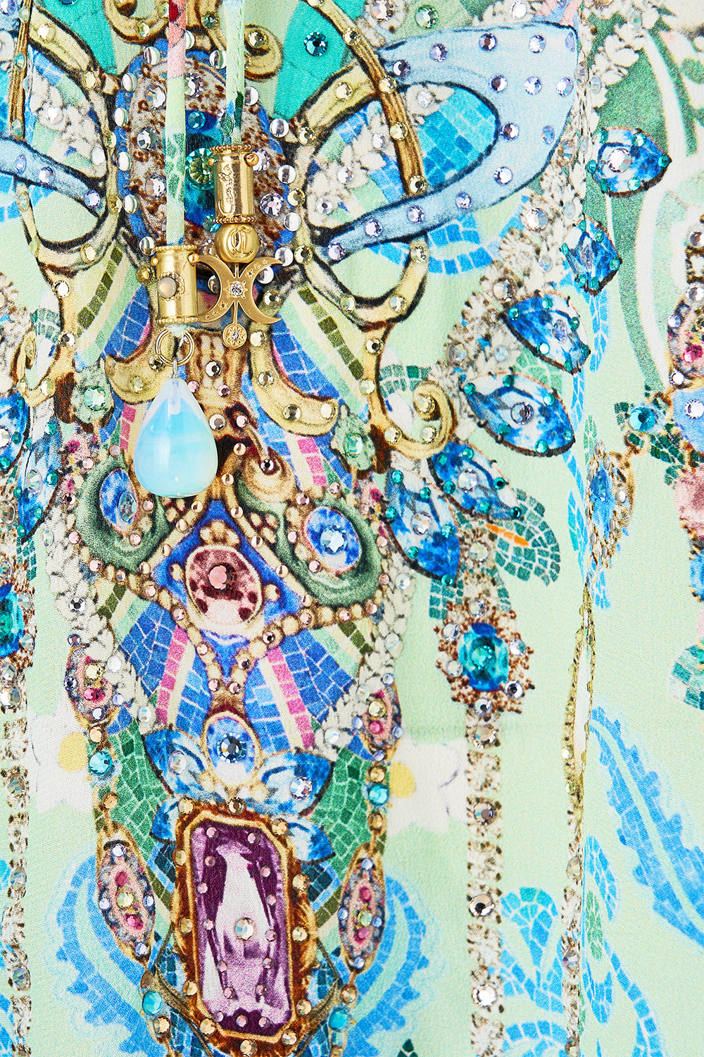 SHORT LACE UP KAFTAN MIDSUMMER MOSAICS