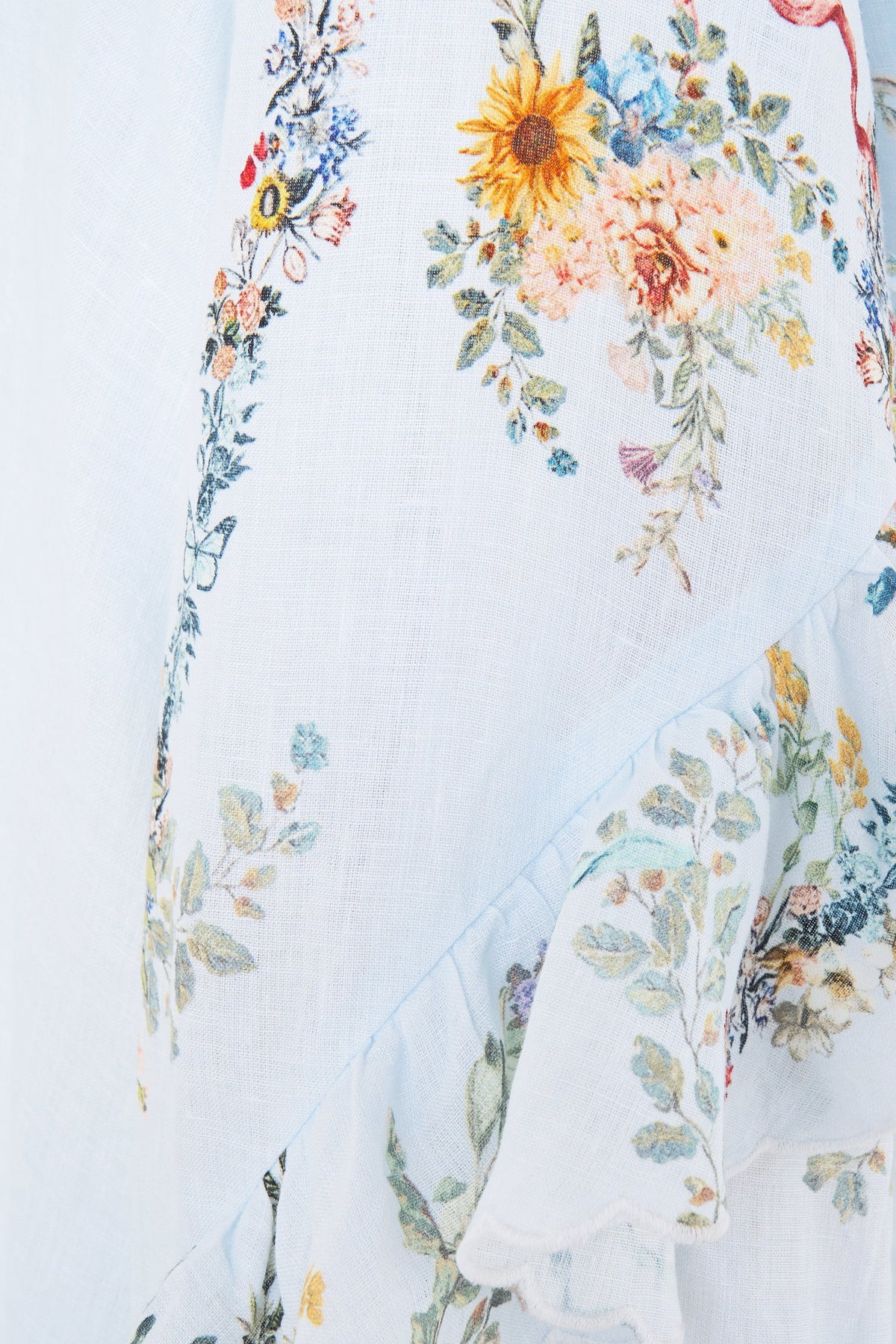 BUTTON SHIRT WITH FRILL DETAIL SEVILLE SWEETHEART