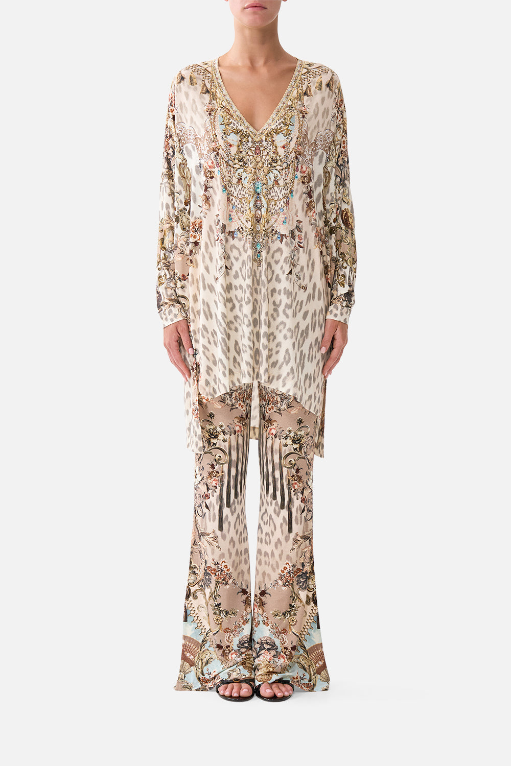 SIDE SPLIT JERSEY TEE ARANJUEZ ANIMALIA