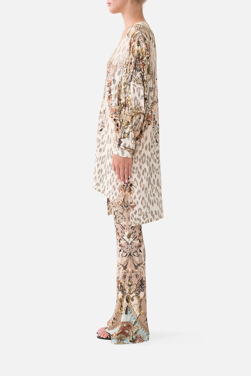 SIDE SPLIT JERSEY TEE ARANJUEZ ANIMALIA