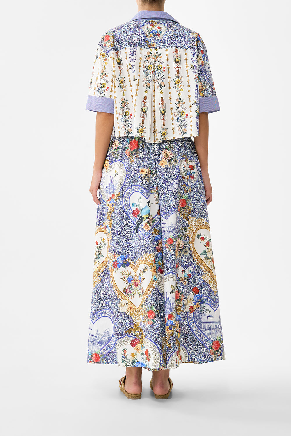 WIDE LEG ELASTIC WAIST PANT THE POTTERY PARLOUR